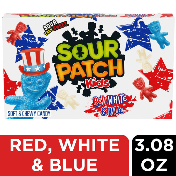 Candy & Chocolate Sour Patch Kids Red, White & Blue Soft & Chewy Candy hero