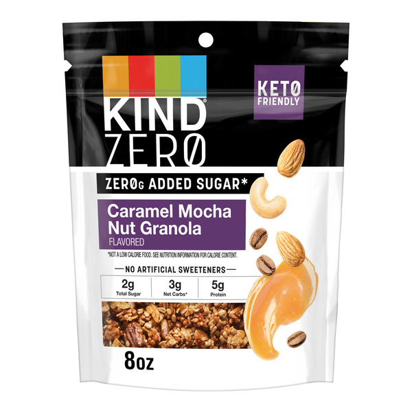 KIND Zero Added Sugar Granola Caramel Mocha hero