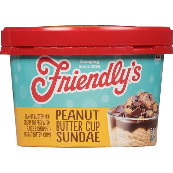 Ice Cream & Ice Friendly's Ice Cream Single Serve Sundae Peanut Butter hero