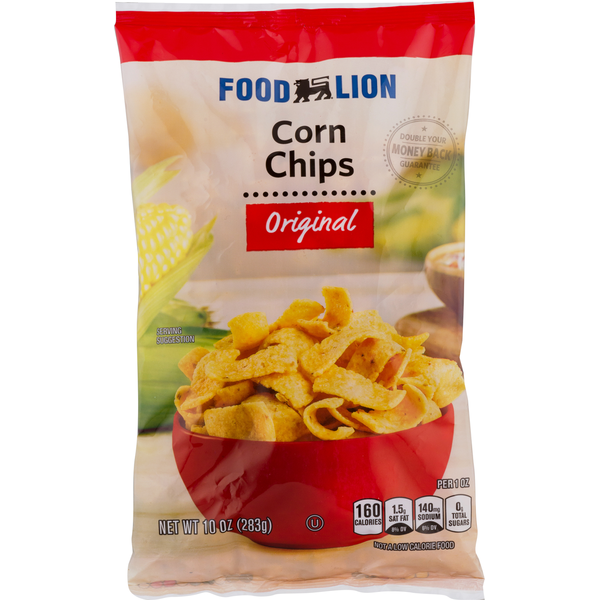 Chips & Pretzels Food Lion Corn Chips, Original hero