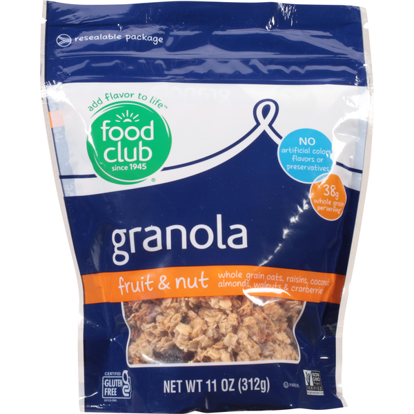 Granola Food Club Granola, Fruit & Nut hero