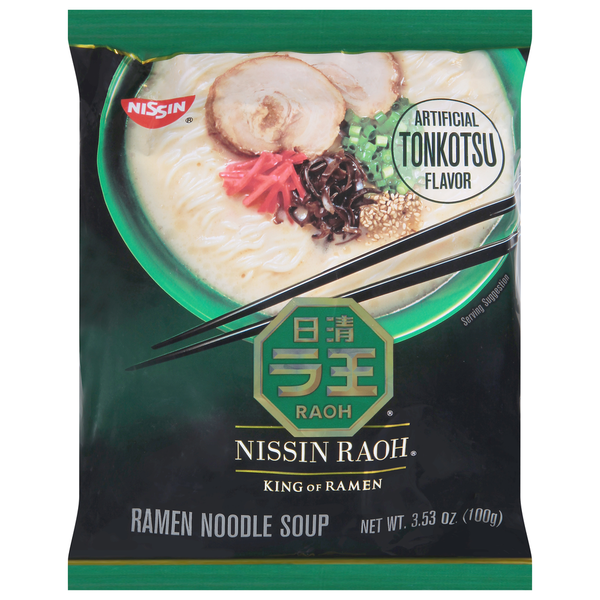 Nissin RAOH Umami Tonkotsu Ramen Noodle Soup hero