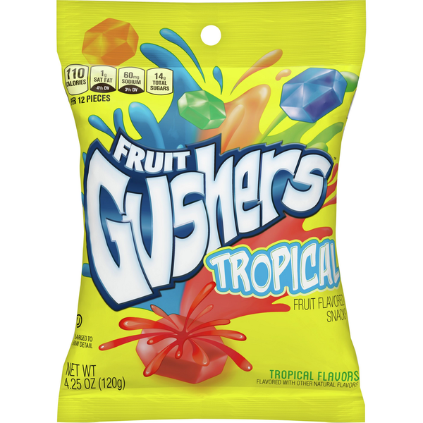 Gushers Tropical Fruit Flavored Snacks hero