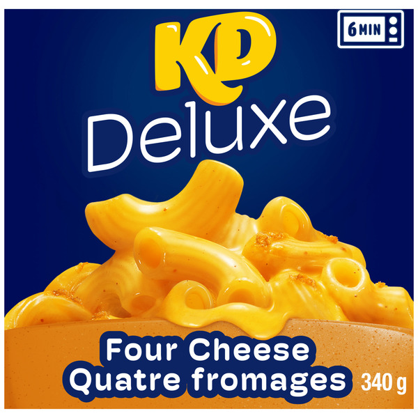 Frozen Meals Kraft Deluxe Four Cheese Macaroni and Cheese Frozen Dinner hero