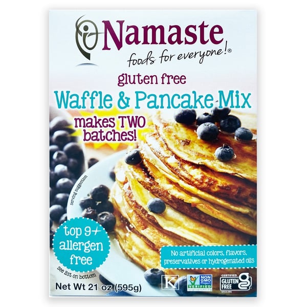 Hot Cereal & Pancake Mixes Namaste Foods Gluten Free Waffle & Pancake Mix hero