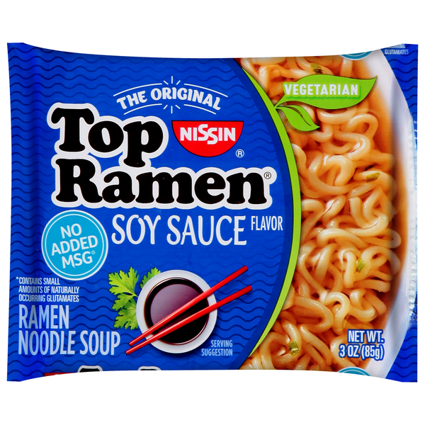 Instant Foods Nissin Ramen Noodle Soup, Soy Sauce hero