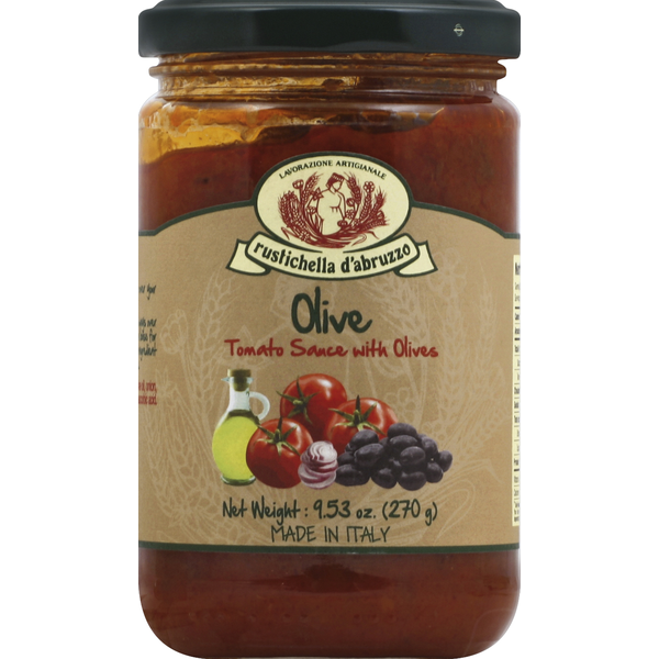 Pasta Sauce Rustichella D Abruzzo Tomato Sauce, with Olives hero