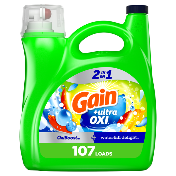 Laundry Gain Ultra Oxi Liquid Laundry Detergent hero