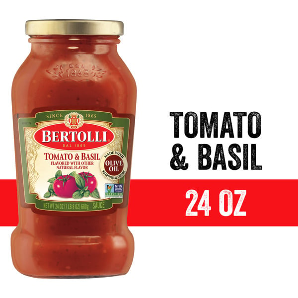 Pasta Sauce Bertolli Tomato & Basil Sauce hero