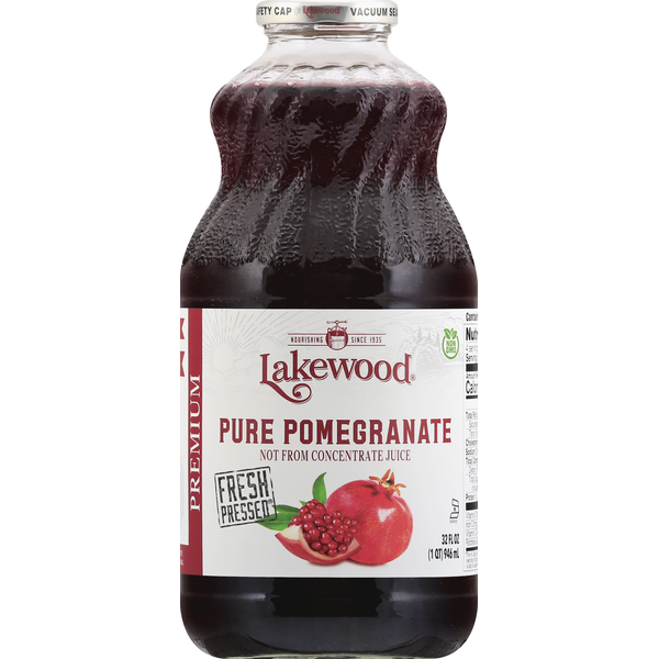 Juice & Nectar (Shelf-Stable) Lakewood Juice, Premium, Pure Pomegranate hero