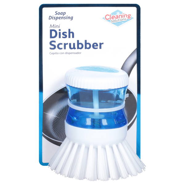 Cleaning Products Cleaning Solutions Dish Scrubber, Soap Dispensing, Mini hero