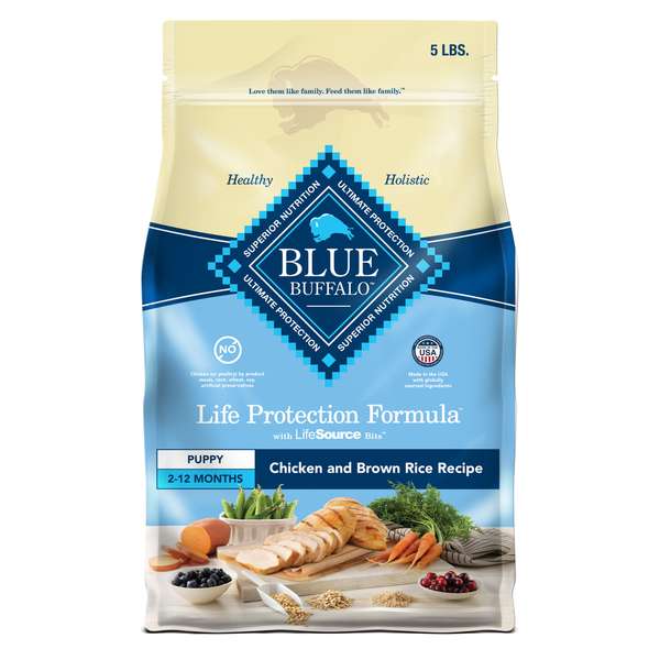 Dog Food Blue Buffalo Life Protection Formula Natural Puppy Dry Dog Food, Chicken and Brown Rice hero