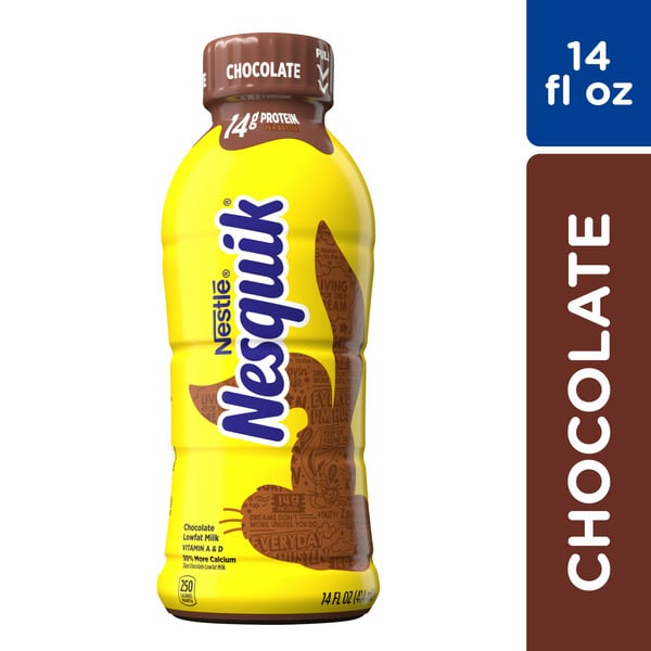 Milk Nestlé NESQUIK Chocolate Lowfat Milk Ready to Drink hero