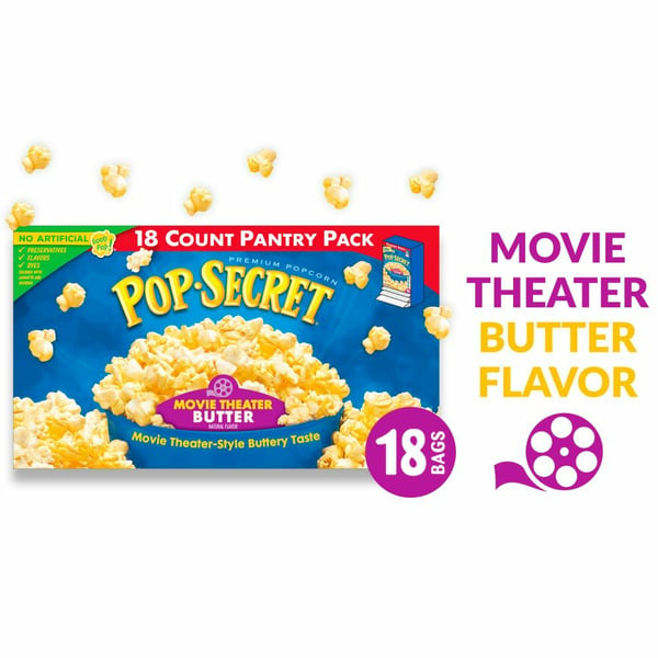 Popcorn & Jerky Pop Secret Movie Theater Butter Microwave Popcorn hero