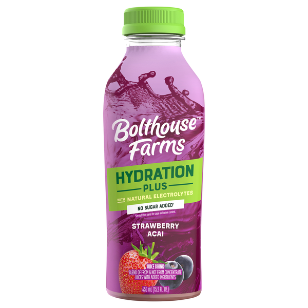 Juice & Nectars Bolthouse Farms Juice Drink, Strawberry Acai, Hydration Plus hero