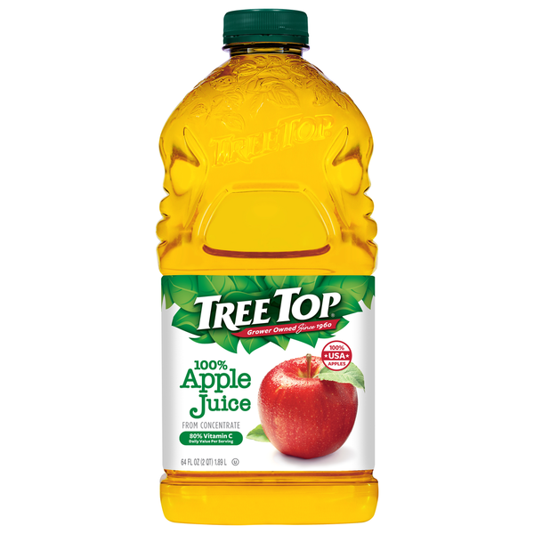 Juice & Nectars Tree Top 100% Juice, Apple hero