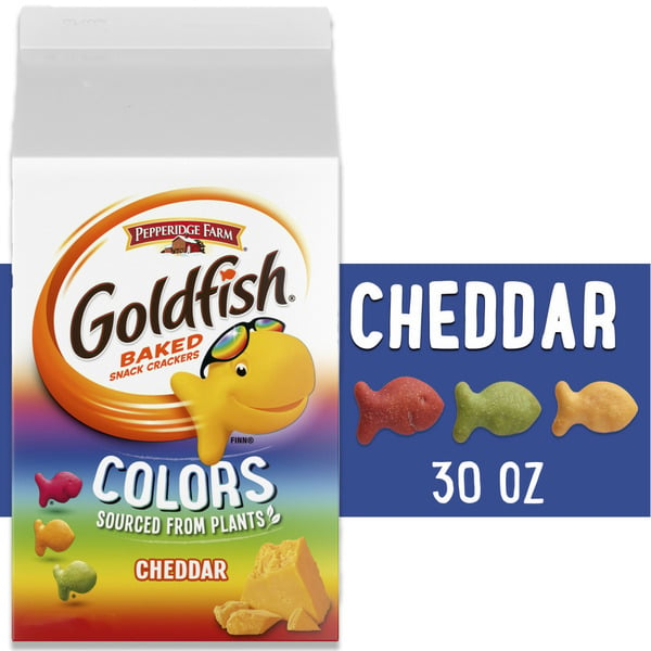 Crackers Pepperidge Farm Goldfish  Colors Cheddar Cheese Crackers hero