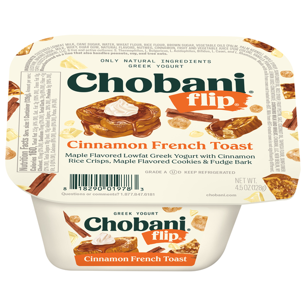 Yogurt Chobani Yogurt, Greek, Cinnamon French Toast hero