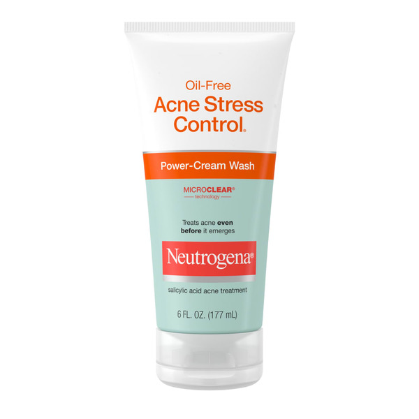 Facial Care Neutrogena Oil-Free Acne Stress Control Power-Cream Face Wash hero