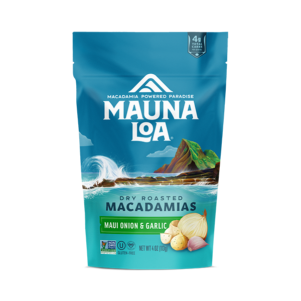 Nuts, Seeds & Dried Fruit Mauna Loa Maui Onion & Garlic Macadamia Nuts Bag hero