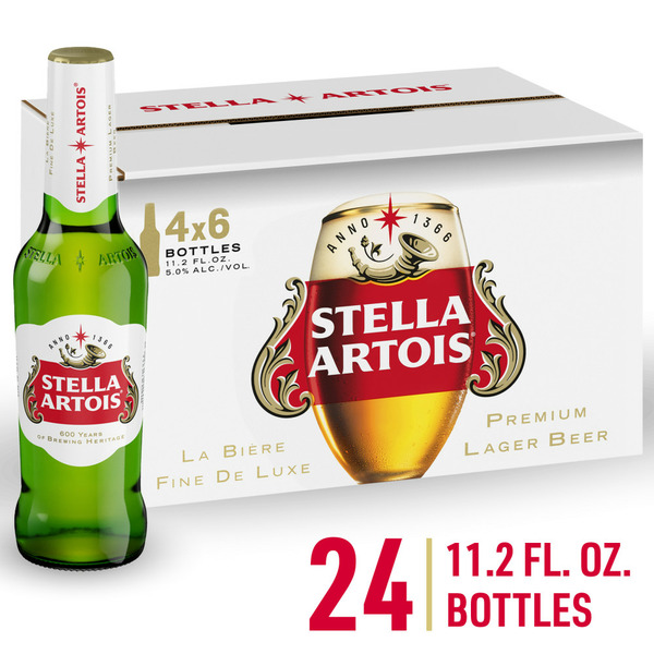 Beers & Coolers Stella Artois Premium Lager Beer Bottles hero