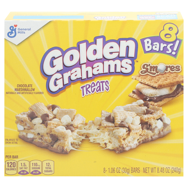 Energy & Granola Bars General Mills Golden Grahams Treats Bars, S'mores hero