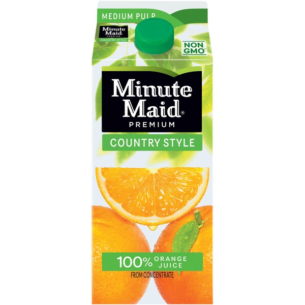 Refrigerated Minute Maid Country Style 100% Orange Juice, Fruit Juice Drink hero