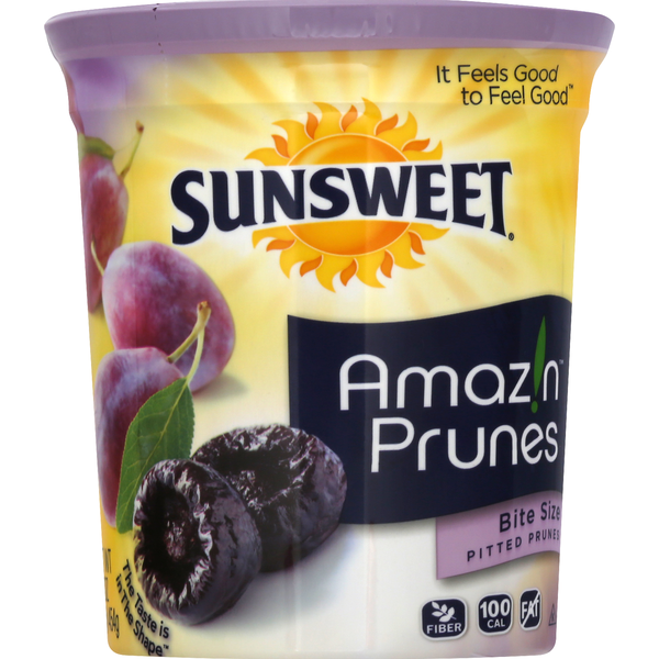 Dried Fruits & Vegetables Sunsweet Prunes, Pitted, Bite Size hero