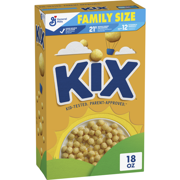 Cereal Kix Crispy Corn Puffs Whole Grain Breakfast Cereal hero