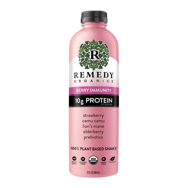 Protein & Meal Replacements Remedy Organics Berry Immunity Plant-Based Protein Shake, Multi-Serve hero