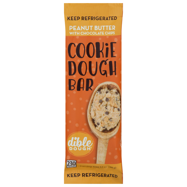 Energy & Granola Bars Dible Dough Cookie Dough Bar, Peanut Butter with Chocolate Chips hero