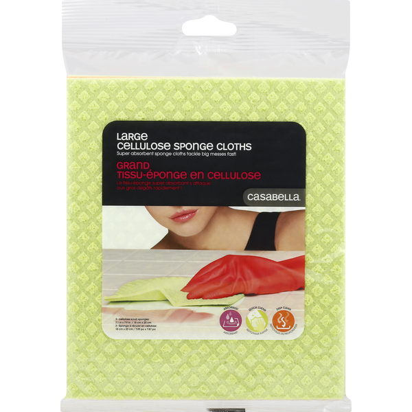 Cleaning Products Casabella Cloths, Cellulose Sponge, Large hero