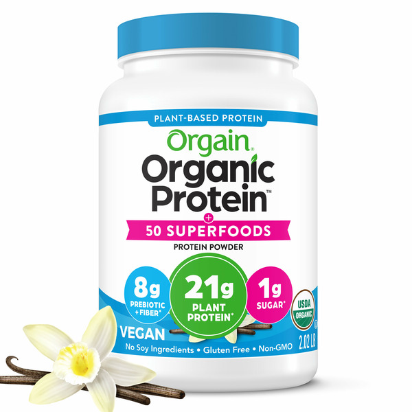 Vitamins & Supplements Orgain Organic Vegan 21g Protein Powder + 50 Superfoods, Plant Based - Vanilla Bean hero