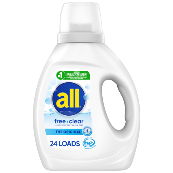 Laundry all Liquid Laundry Detergent, Free Clear for Sensitive Skin, 24 Loads hero