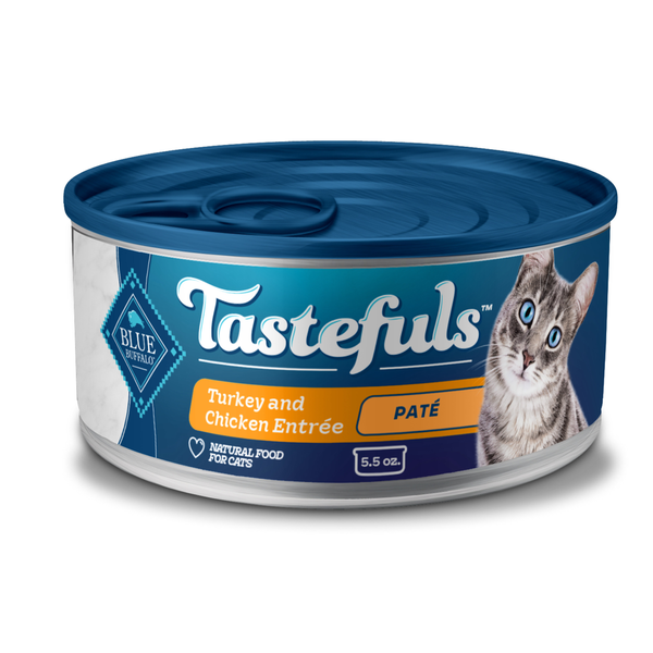 Cat Food & Care Blue Buffalo Tastefuls Natural Pate Wet Cat Food, Turkey & Chicken Entrée hero