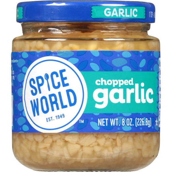 Pickles, Peppers & Olives Spice World Garlic, Chopped hero