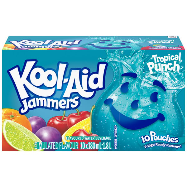 Juice & Nectars Kool-Aid Jammers Tropical Punch hero