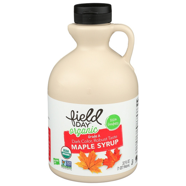 Sweeteners, Honey & Syrup FIELD DAY Maple Syrup, Organic, Dark Color, Robust Taste hero