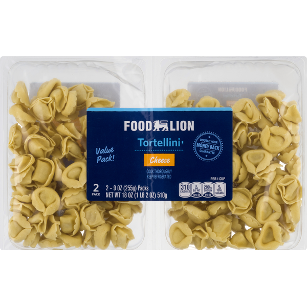 Fresh Pasta & Sauce Food Lion Tortellini, Cheese, 2 Pack, Value Pack hero