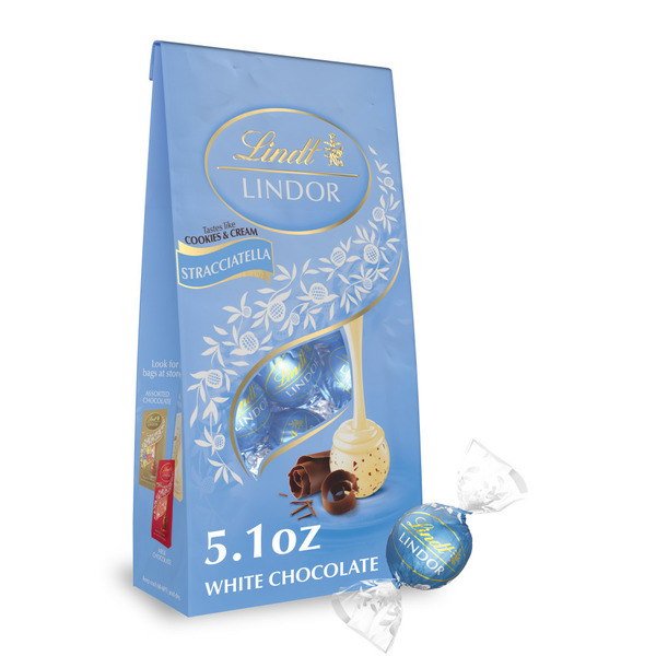 Candy & Chocolate Lindt Lindor Stracciatella White Chocolate Candy Truffles hero