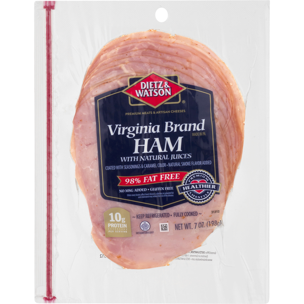 Lunch Meat Dietz & Watson Virginia Brand Ham, Pre-Sliced hero