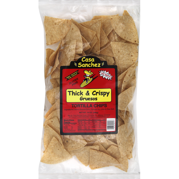 Chips & Pretzels Casa Sanchez Tortilla Chips, Thick & Crispy hero