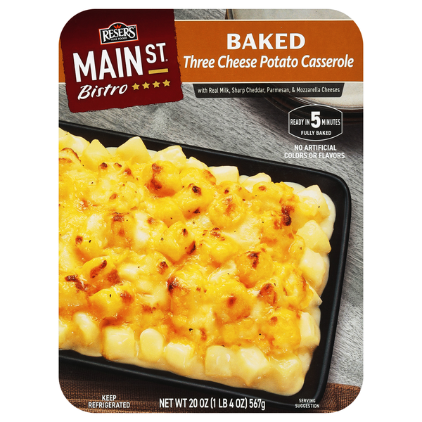 Frozen Meals Reser’s Main St Bistro Potato Casserole, Three Cheese, Baked hero