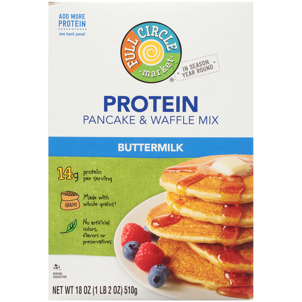 Hot Cereal & Pancake Mixes Full Circle Buttermilk Protein Pancake & Waffle Mix hero