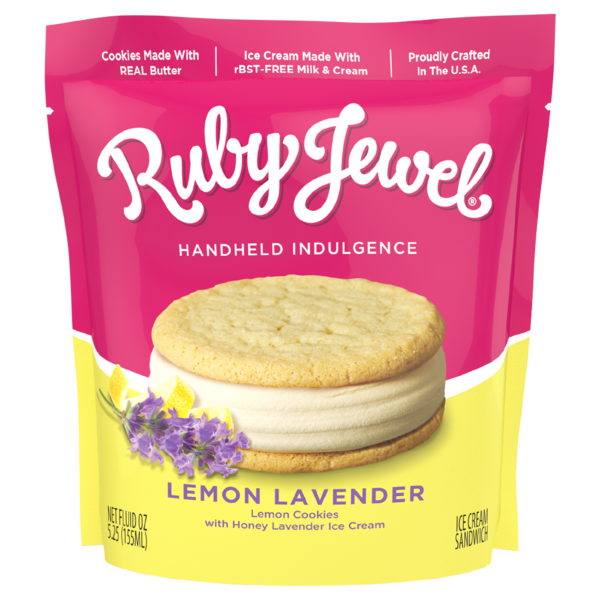 Ruby Jewel Lemon Lavender Ice Cream Sandwich hero