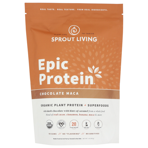 Protein & Meal Replacements Sprout Living Epic Protein: Chocolate Maca hero