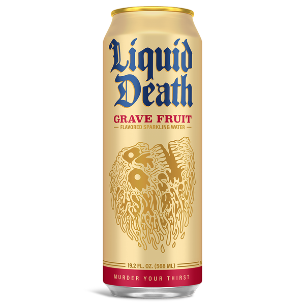 Liquid Death Flavored Sparkling Water, Grave Fruit hero