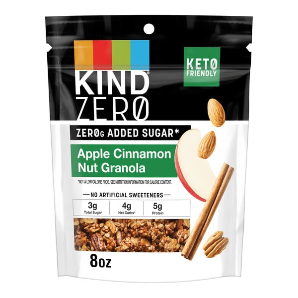 KIND Zero Added Sugar Granola Apple Cinnamon hero