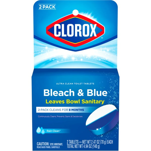 Cleaning Products Clorox Ultra Clean Toilet Tablets Bleach & Blue, Rain Clean® Scent hero