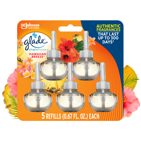 Air Fresheners & Candles Glade® PlugIns Scented Oil Air Freshener Refills, Hawaiian Breeze® hero